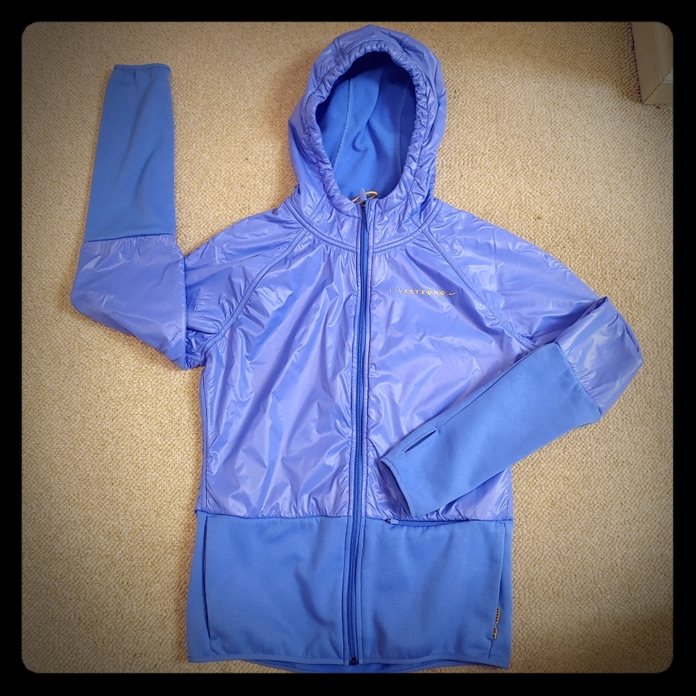 EUC NIKE Livestrong windbreaker therm fit jacket - Picture 2 of 8
